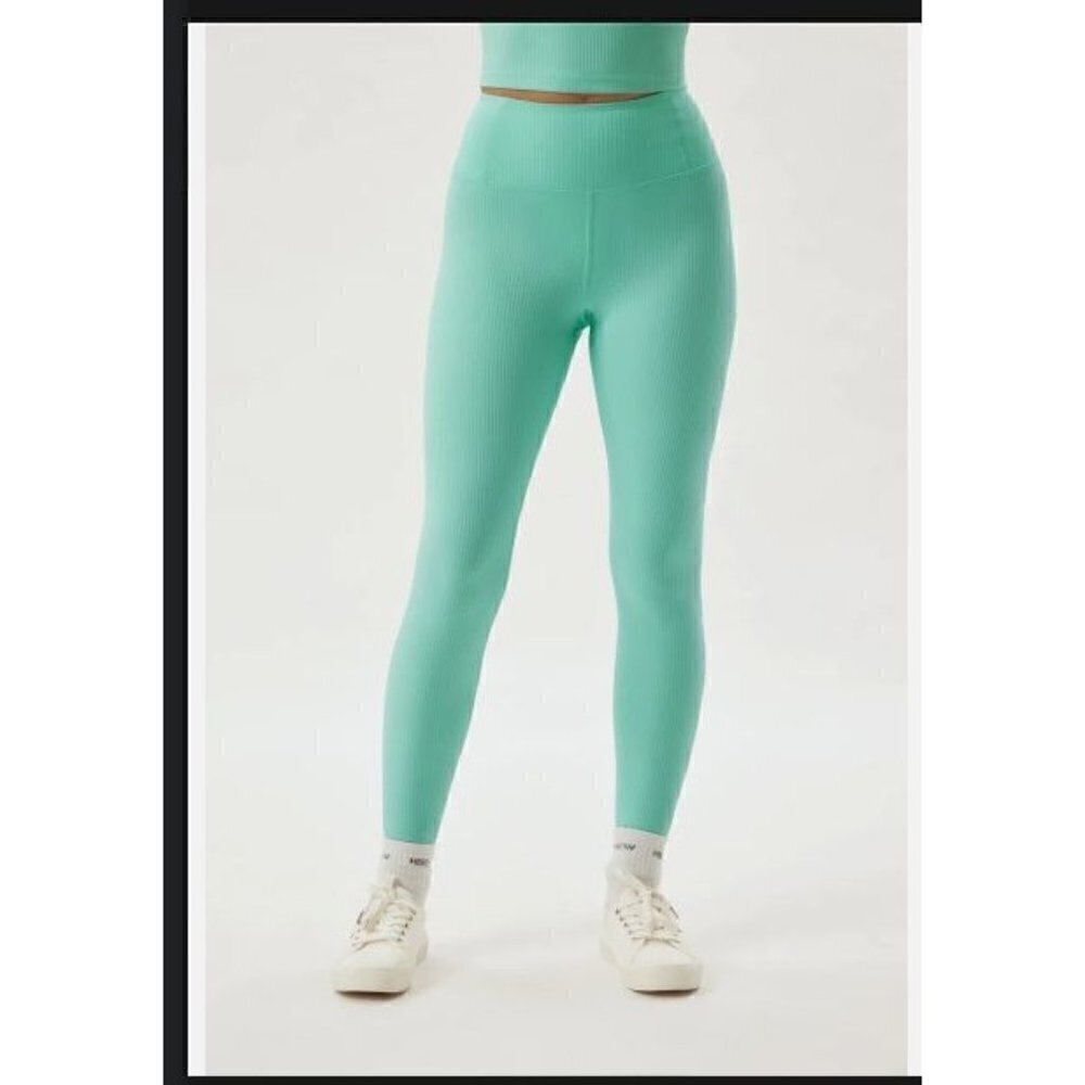 Girlfriend Collective teal high waisted leggings size XS
